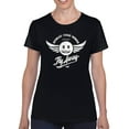 thumbnail image 1 of Fly Away - Retro Winged Emoji Graphic Women's T-shirt, 1 of 4