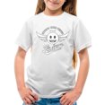 thumbnail image 1 of Fly Away - Retro Winged Emoji Graphic Youth's T-shirt, 1 of 4