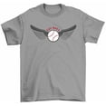 thumbnail image 1 of Fly Ball T-Shirt Baseball Ball Flying With Angel Wings Baseball Player Tees, 1 of 2