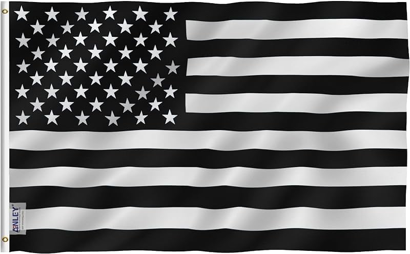 Patriotic 3x5 Foot Red Line American Polyester Flag