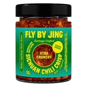 Fly By Jing Xtra Crunchy Sichuan Chili Crisp All Natural Non GMO Vegan Hot Sauce, 6 oz jar