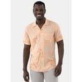 thumbnail image 1 of Fly By Night Men's and Big Men's Cove Printed Button Up Shirt, Sizes S-3XL, 1 of 5