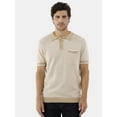 thumbnail image 1 of Fly By Night Men's and Big Men's Trento Sweater Knit Striped Polo Shirt, Sizes S-3XL, 1 of 5