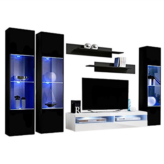 Fly C 35TV Wall Mounted Floating Modern Entertainment Center