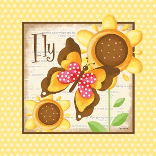 Fly Canvas Art - Kathy Middlebrook (24 x 24)