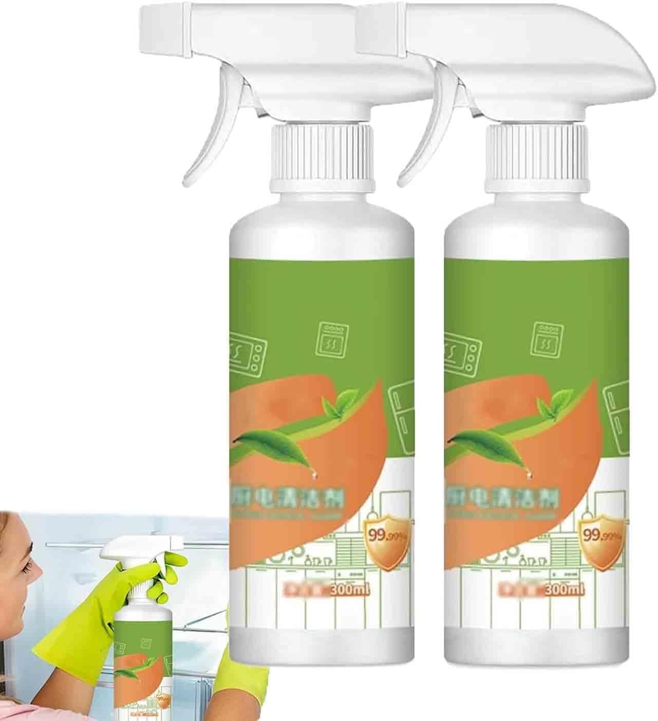 Natural Enzyme Cleaner, a multi-purpose cleaner and kitchen appliance cleaner, suitable for refrigerators, ovens, stovetops, and range hoods, easily cleans household items.