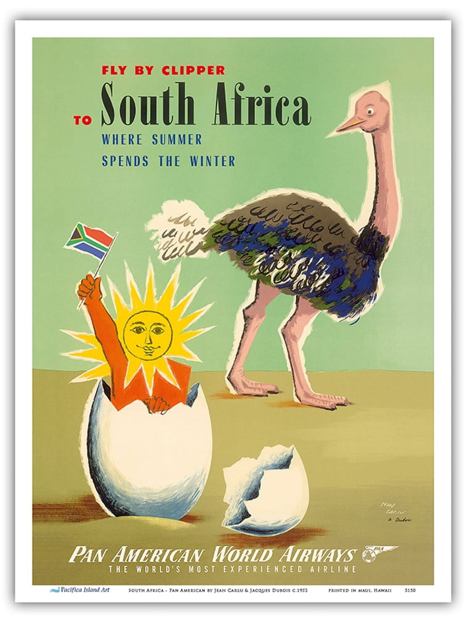 Fly by Clipper South Africa - Pan American World Airways - Vintage 