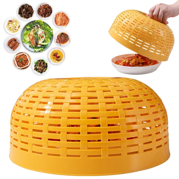 Fly Cover For Anti Gnat Dish Drainer - Round Screen Mesh Food Cover For Kitchen Sink, Dining Table, Fruit Vegetable Drying Rack - Insect Protection Drainage Container
