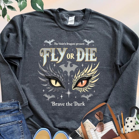 Fly Or Die Shirt, Fourth Wing Shirt, Basgiath War College Shirt, Dragon Rider Shirt,Fantasy Book Lover Gifts,Reading Shirt Unisex S-5XL Hot Trending Shirt, Vintage Birthday Gift