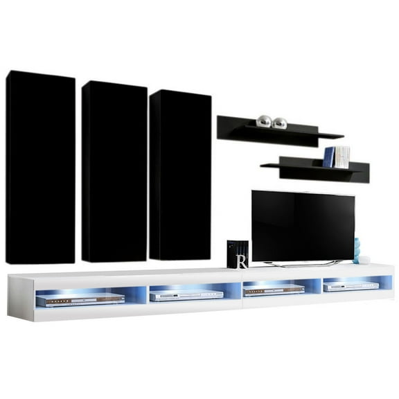 Fly E 34TV Wall Mounted Floating Modern Entertainment Center