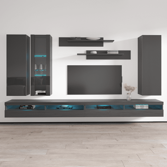 Fly E 35TV Wall Mounted Floating Modern Entertainment Center