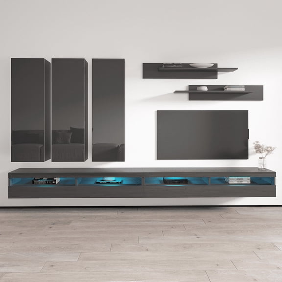 Fly E 35TV Wall Mounted Floating Modern Entertainment Center