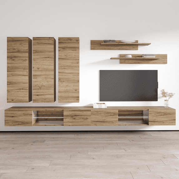 Fly E1 33TV Wall Mounted Floating Modern Entertainment Center