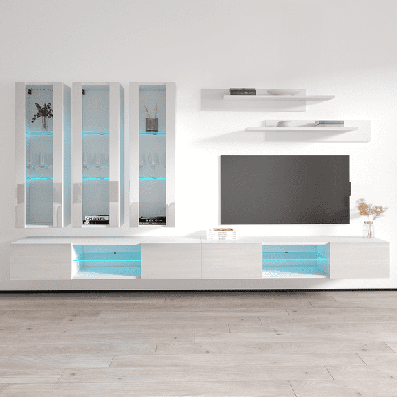 Fly E3 33TV Wall Mounted Floating Modern Entertainment Center