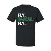 HILAKE Fly Eagles Fly Philly Football Sports Men Graphic Tee