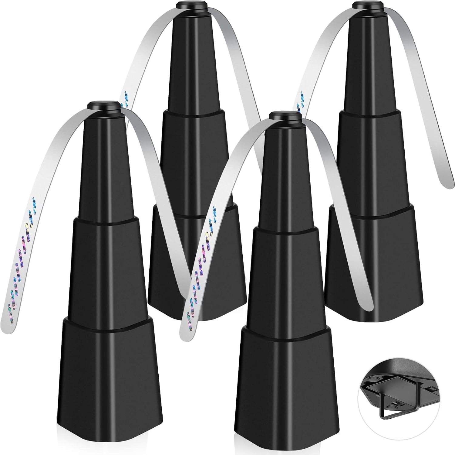Fly Fans for Tables 4 Pack - Fly Repellent for Outdoor Indoor Meal - Portable Automatic Picnic Table Food Fly Fans -Fly repellent Fans Spinner for Restaurant, Party, Home