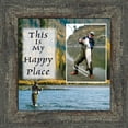 thumbnail image 1 of Fly Fishermen Happy Place, Fishing Gifts,  Beach, Boating or Fishing Decor, 10X10 9729, 1 of 6