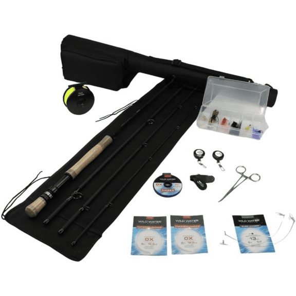Fly Fishing 9 Foot, 4-Piece, 7/8 Weight Fly Rod Complete Fly Fishing Rod and Reel Combo Starter Package$$Sport & Recreation Other