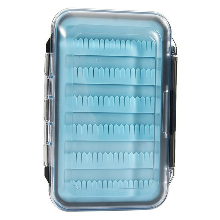  Large Fly Box for Fly Fishing Flies, Double Sided Waterproof  Fishing Tackle Storage Boat Foam Fly Fishing Box (Grey Foam Insert, Only  Box) : Sports & Outdoors