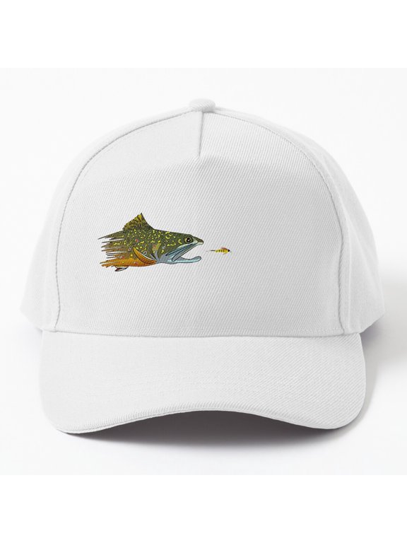 Fly Fishing Brook Trout Baseball Cap, Fishing Hat Style