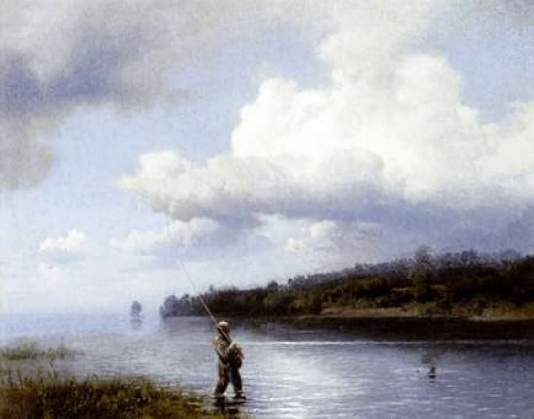 Fly Fishing Canvas Art - Herman Herzog (20 x 24)