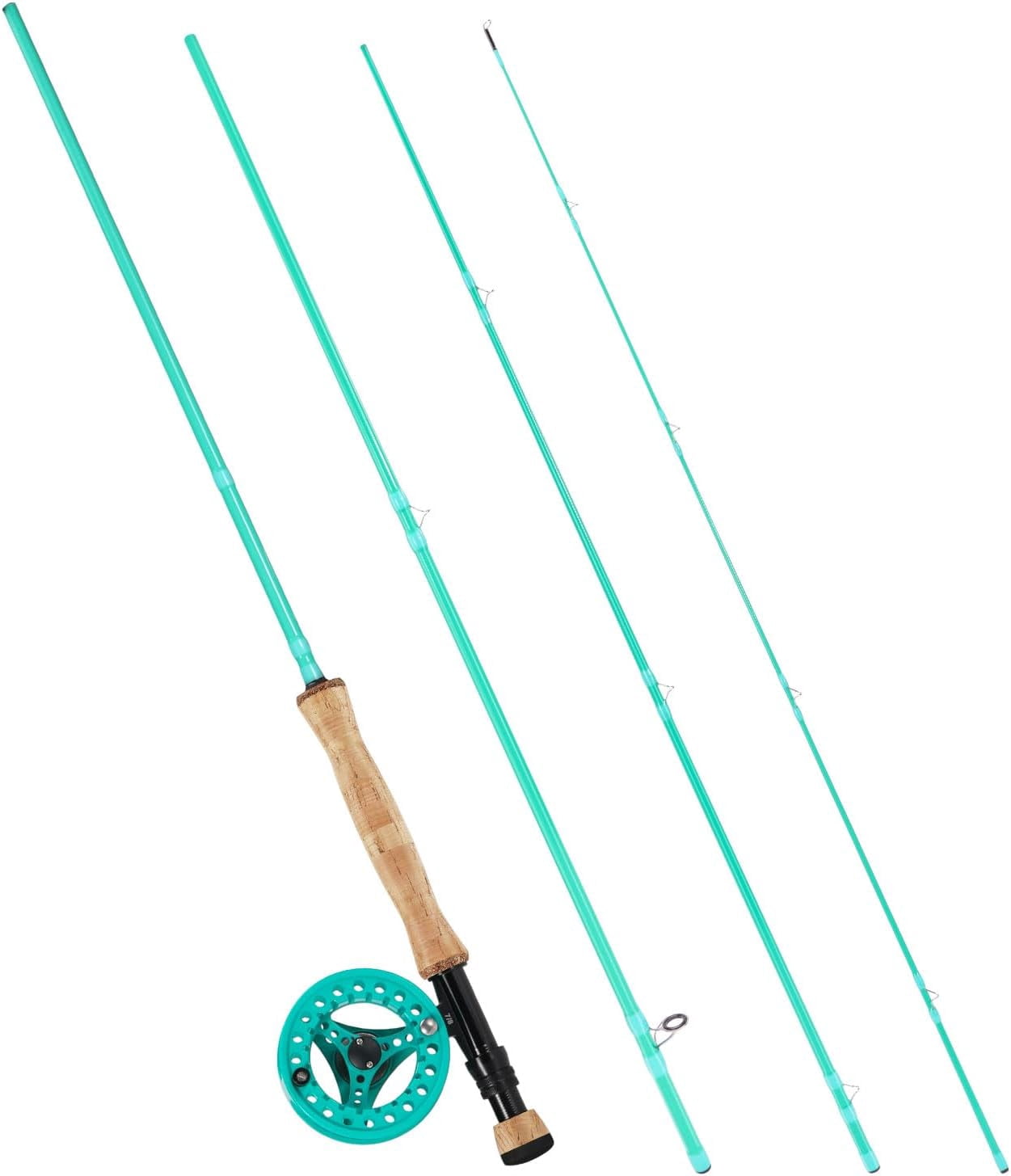 Fly Fishing Combo 9ft Carbon Rod and Reel Starter Kit with Bag