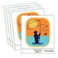 thumbnail image 1 of Fly Fishing Fisherman Casting Line Angler Car Window Bumper Water Bottle Phone Tablet Laptop Waterproof Vinyl Decal Sticker Set 5-Pack - Gloss Finish - 4.0", 1 of 7