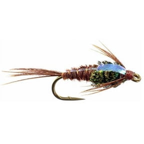 Fly Fishing Flies Flashback Pheasant Tail Wet Flies - One Dozen Size 14