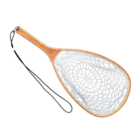 Fly Fishing Landing Net Light Weight Rubber Fishing Net Fishes Catching Releasing Net Fishing Tool for Saltwater
