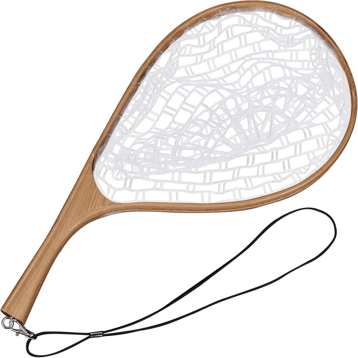 Fly Fishing Landing Net,Soft Mesh Trout Net with Safety Rope Lanyard,Catch and Release Net
