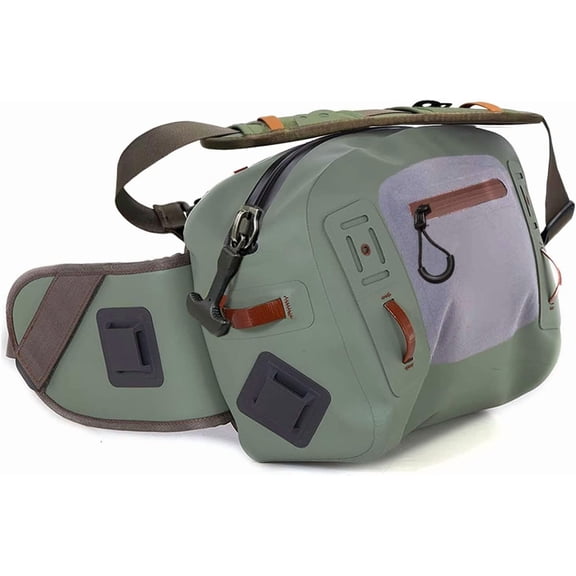 Luoweikadeng Waterproof Fly Fishing Hip Waist Pack with Detachable Shoulder Strap