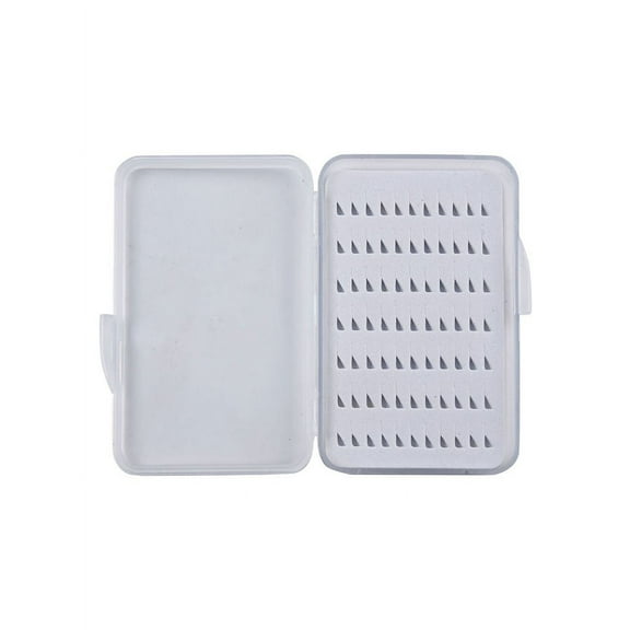 Fly Fishing Lure Spinner Spoon Bait Foam Box Fishhook Hard Storage Case.,Small