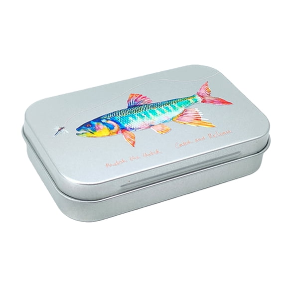 Fly Fishing Lures Case With Rounded Edges Metal Fly Baits Box Outdoor Fishing Lures Tool Accessories Easy to Use
