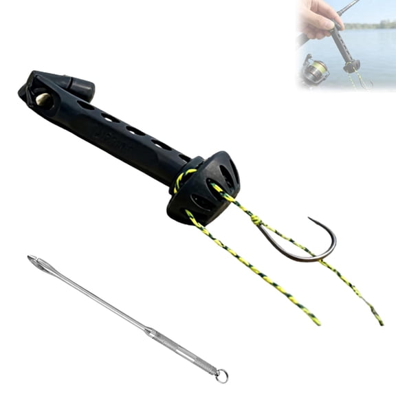 Fly Fishing Magnetic, Magnetic Fly Threader, Magnetic Fly Roost, Fishing Line Threader with a Decoupler, Universal Knot Helper Knot Assist for Threading Hooks