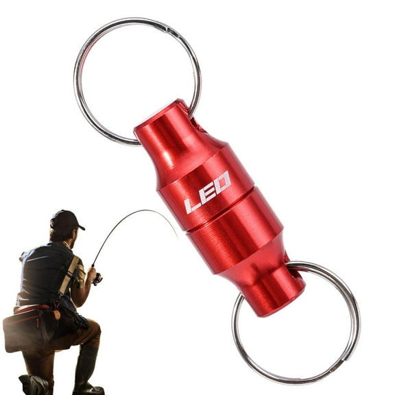 Fly Fishing Net Magnet Magnetic Net Release Fishing Net Holder Fishing Retractor Net Release Keeper with Carabiner Alloy Magnet Clip Holder Fly Fishing Gear positive