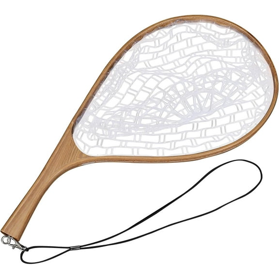 Fly Fishing Net, Soft Mesh Trout Net with Handle, Catch and Release Landing Net for Freshwater, Saltwater, Gift for Anglers & Fly Fishing Enthusiasts