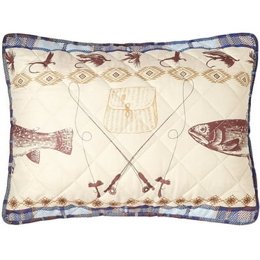 Fly Fishing Quilt Ensemble - Sham