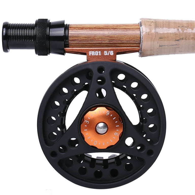 Fly Fishing Reel Large Arbor with Aluminum Body Fly Reel 3/4wt 5