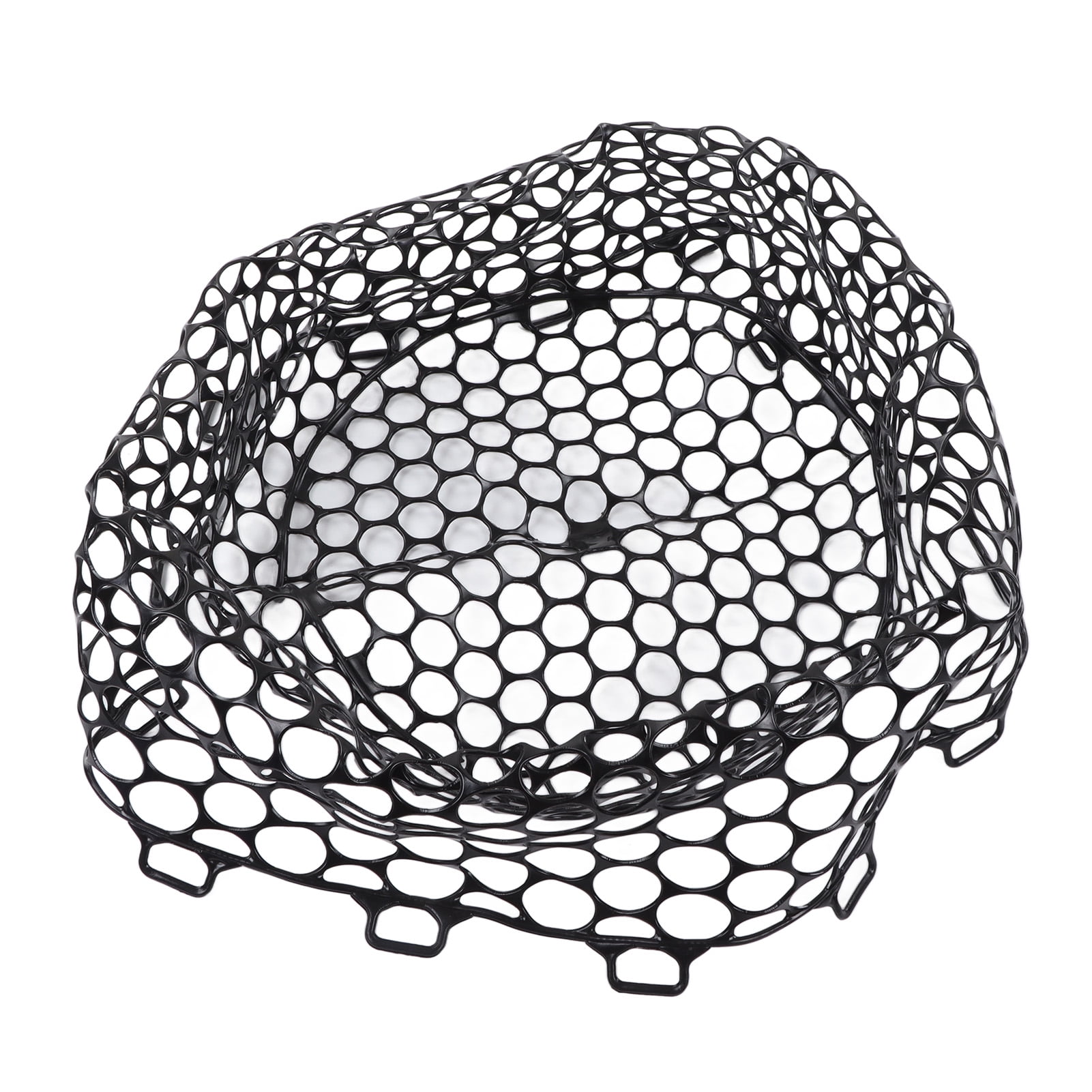 Fly Fishing Replacement Net Deepened Fishing Rubber Net Fishing Landing Netbag Parts Black Depth