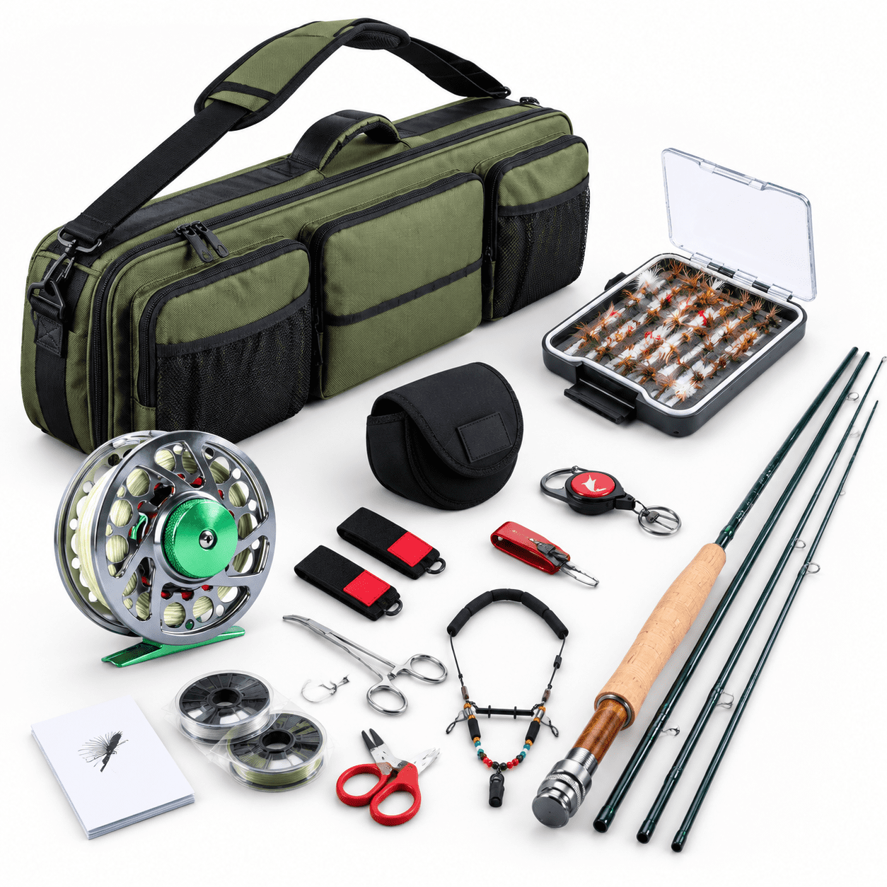 Fly Fishging Rods Fly Fishing Rod & Reel Combo, 9ft 5wt 4sec A2 with Dual Tips and ...