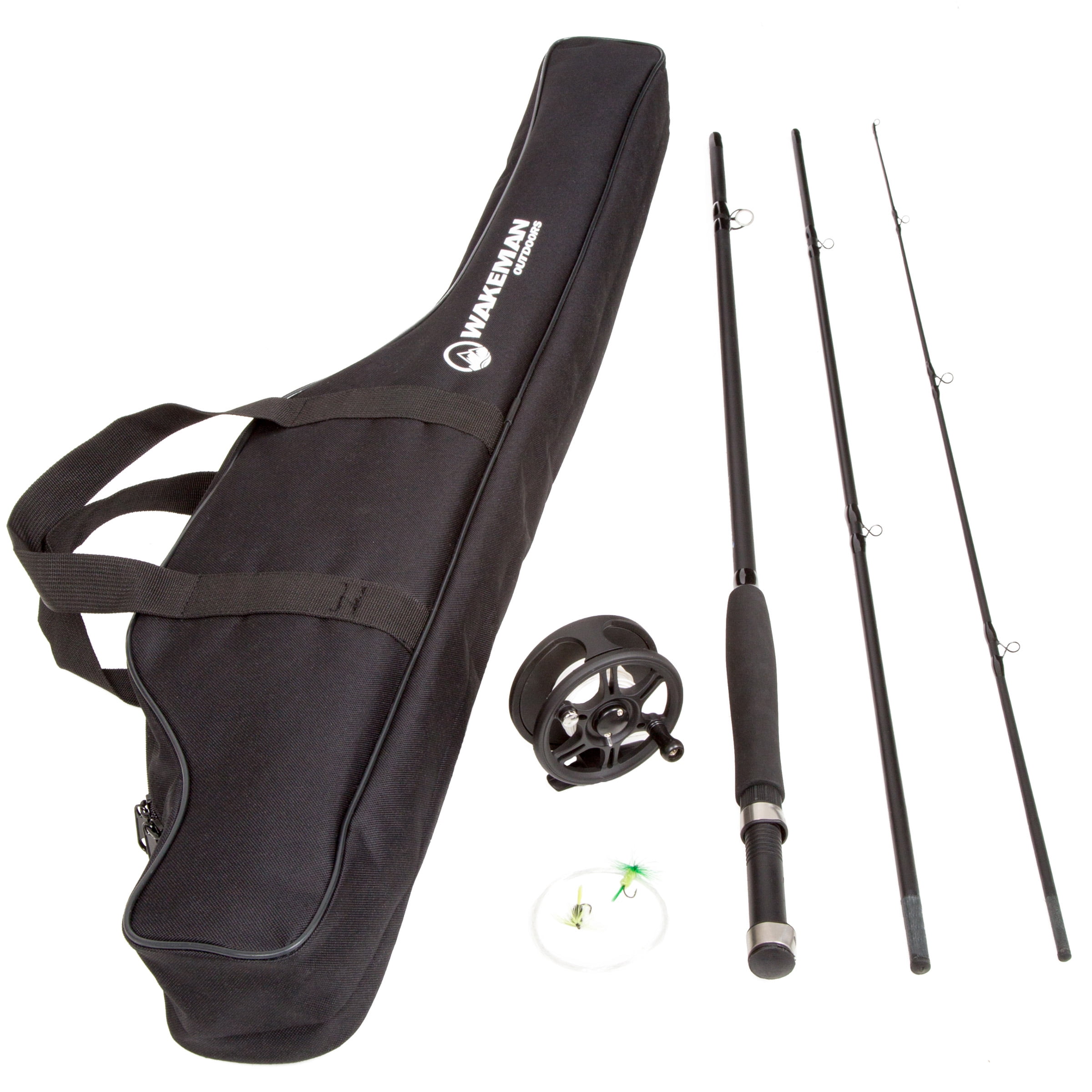 Fly Fishing Rod and Reel Combo ? Carrying Case Flies and Fishing