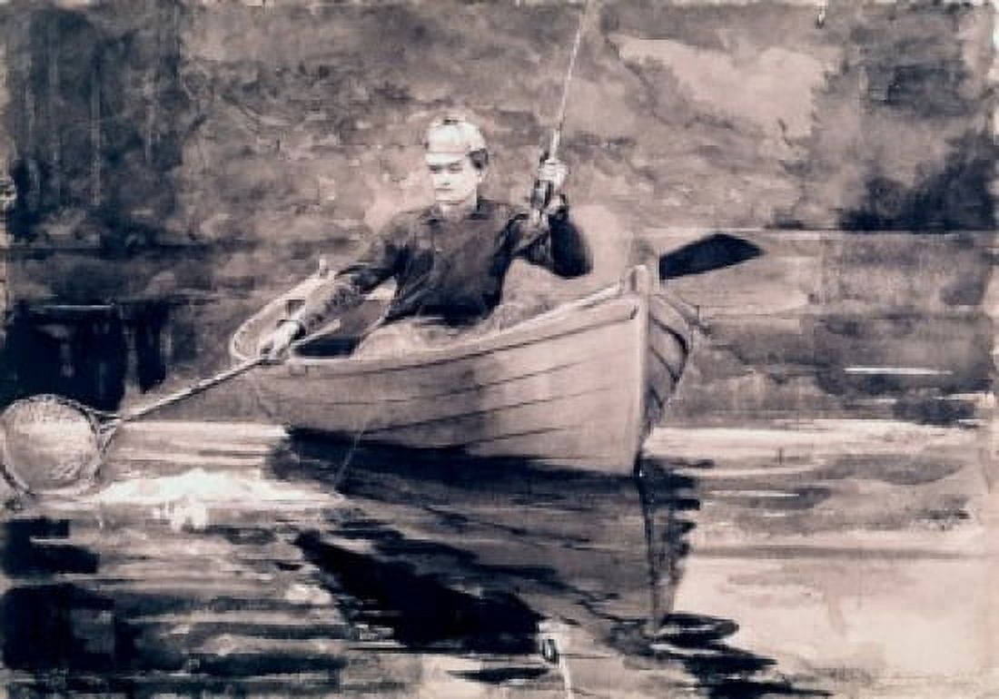 Fly Fishing Saranac Winslow Homer (1836-1910 American) Metropolitan Museum of Art New York USA Canvas Art - Winslow Homer (18 x 24)