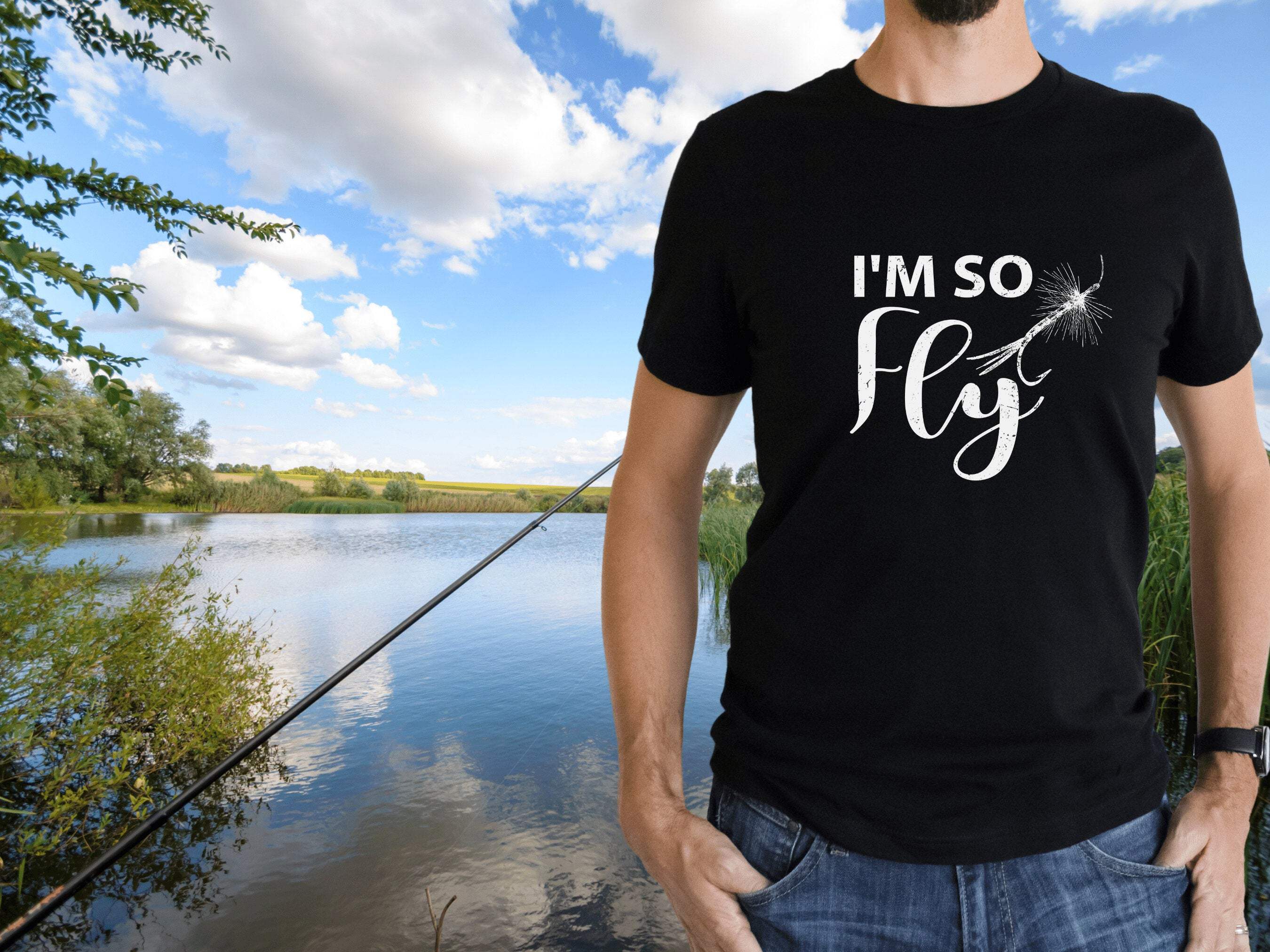 Fly Fishing T-Shirt, I'm So Fly - Walmart.com