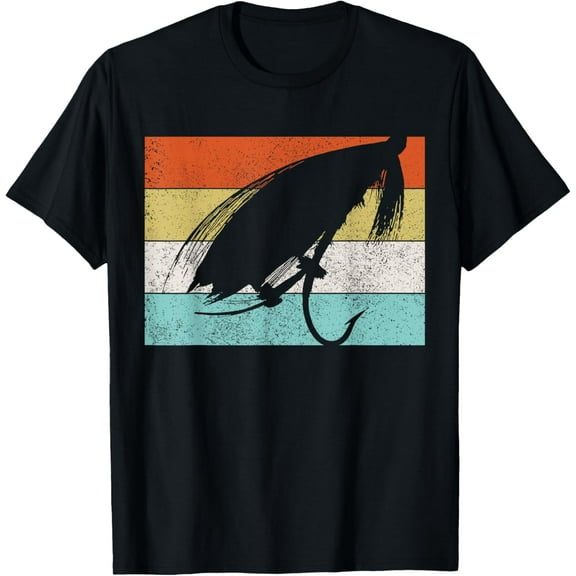 Fly Fishing T-Shirt - Vintage Retro Trout Fisherman Gift T-Shirt