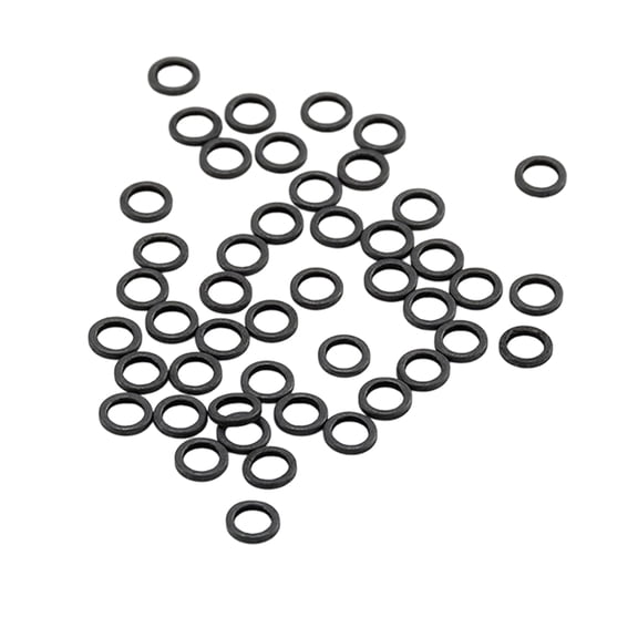 Fly Fishing Tippet Rings Fishing Tackle Links for Lure Rig Setup, Stainless Steel Black Joining Hardware Supporting Polished Attachments