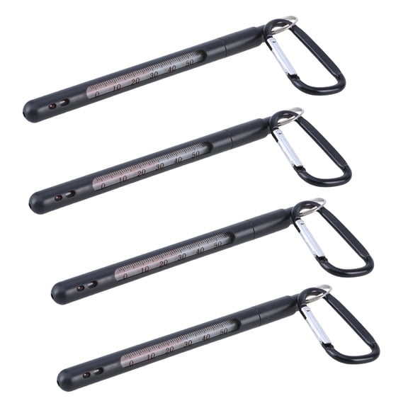 Fly Fishing Water Stream Water Temperature Measurement Tool with Carabiner Hook for Outdoor Fishing Tackle