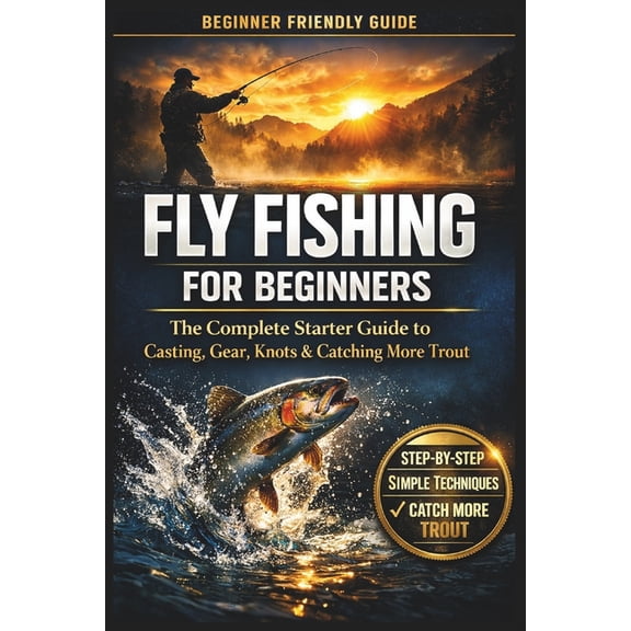 Fly Fishing for Beginners: A Simple Step-by-Step Guide to Casting, Gear, Flies, and Catching Your First Fish with Confid, (Paperback)