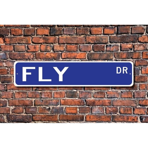 Fly Fly Gift Fly Sign Fly decor Fly lover Fly expert annoying insect insect expert bug Metal Aluminum Sign - Size: 16 x 4 Inches