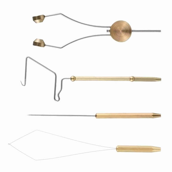 Fly Fly Tying Tools Combo Kit Whip Finisher Bobbin Holder Bodkin Bobbin Threader For Fishing Lures