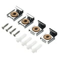 Fly Frameless Bathroom Mirror Glass Wall Mounting Fixing Kit Hardware